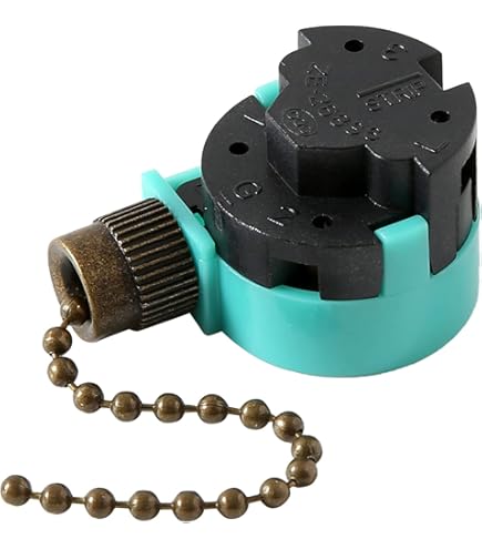 FAMUGOS Fan Switch 3 Speed 4 Wire Pull Chain Switch Control